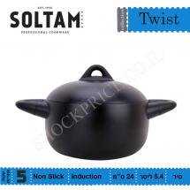 Кастрюля Twist 24 см 5.4 литра SOLTAM