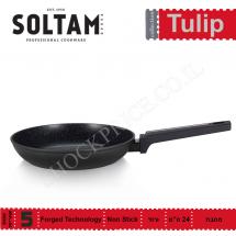 Сковорода 24 см. с розовой полосой Tulip SOLTAM