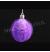 Новогодний набор фиолетовые шары 9 шт. - волны