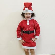 Новогодний детский костюм мисс санта размер 3-6