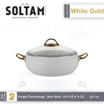 Кастрюля 22 см 3.5 л. White Gold SOLTAM