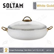 Кастрюля 30 см 7.5 л. White Gold SOLTAM