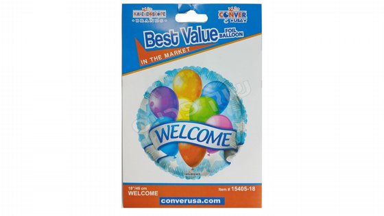 ���� "WELCOME" ����� ����� 18" ������