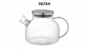 קנקן תה זכוכית 1 ליטר SOLTAM Light Glass קנקן תה זכוכית 1 ליטר SOLTAM Light Glass