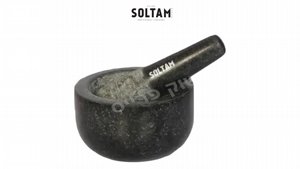 SOLTAM Rock מכתש ועלי מאבן גרניט 13*7 ס''מ SOLTAM Rock מכתש ועלי מאבן גרניט 13*7 ס''מ