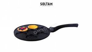 מחבת פנקייק סולתם 26 ס''מ 7 שקעים Bake it Up SOLTAM מחבת פנקייק סולתם 26 ס''מ 7 שקעים Bake it Up SOLTAM