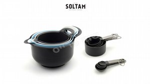 מארז קערות ערבול כוסות וכפות מדידה SOLTAM Bake it Up מארז קערות ערבול כוסות וכפות מדידה SOLTAM Bake it Up