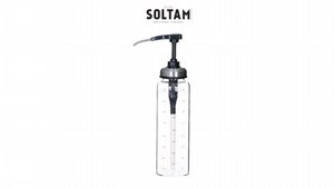 בקבוק זכוכית עם משאבה 450 מ''ל SOLTAM Glass Collection בקבוק זכוכית עם משאבה 450 מ''ל SOLTAM Glass Collection