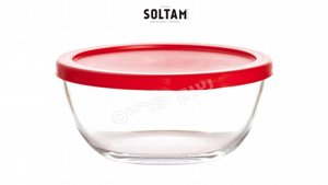 תבנית זכוכית 1.5 ליטר עם מכסה אדום עגול SOLTAM Bake&Serve תבנית זכוכית 1.5 ליטר עם מכסה אדום עגול SOLTAM Bake&Serve