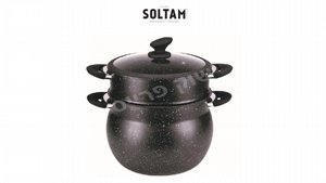 סיר קוסקוס ואידוי סולתם 9 ליטר 24 ס''מ SOLTAM Culinary סיר קוסקוס ואידוי סולתם 9 ליטר 24 ס''מ SOLTAM Culinary